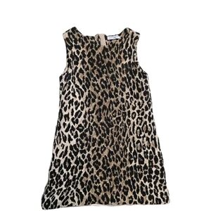 dolce gabbana Girls  Leopard Dress Size 6 Sleeveless Wool Blend